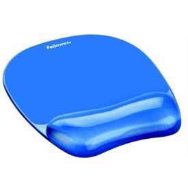   FELLOWES Egéralátét csuklótámasszal, géltöltésű,"Crystal™ Gel", kék