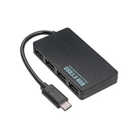   BLACKBIRD USB HUB BYL-2419 4xUSB3.0 Type-c csatlakozóval, Fekete