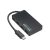 BLACKBIRD USB HUB BYL-2419 4xUSB3.0 Type-c csatlakozóval, Fekete