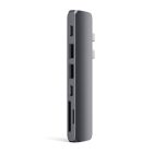 Satechi Aluminium TYPE-C PRO Hub (HDMI 4K,PassThroughCharging,2x USB3.0,2xSD,ThunderBolt 3) - Space Grey