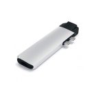 Satechi Aluminium Type-C PRO Hub (HDMI 4K,PassThroughCharging,1x USB3.0,1xSD,Ethernet) - Silver