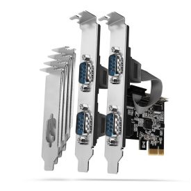   AXAGON PCEA-S4N PCIE VEZÉRLŐ 4X SOROS (PCIe vezérlő négy soros porttal 250 kbps, ASIX AX99100, Normál & alacsony profil)