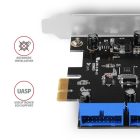 AXAGON PCEU-034VL SuperSpeed USB 4 Internal Ports PCI-Express Card