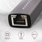 AXAGON ADE-TR SUPERSPEED USB GIGABIT ETHERNET (Kompakt alumínium USB 3.2 Gen 1 Gigabit Ethernet 10/100/1000Mbit adapter)
