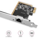 AXAGON PCEE-GRF PCIE GIGABIT ETHERNET (Gigabit Ethernet PCI-Express hálózati kártya a Realtek chipkészlettel)