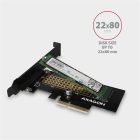 AXAGON PCEM2-N PCIE NVME M.2 x4 M-Key slot adapter