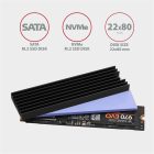 AXAGON CLR-M2L6 alumínium passzív hűtő M. 2 SSD-hez