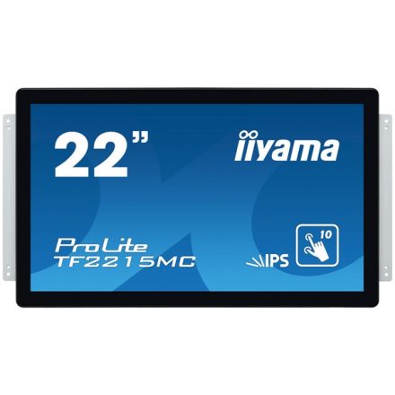 iiyama touch monitor, 21,5", 1920x1080, 16:9, 315cd, 14ms, 1000:1,VGA/HDMI/DP, Open frame, TF2215MC