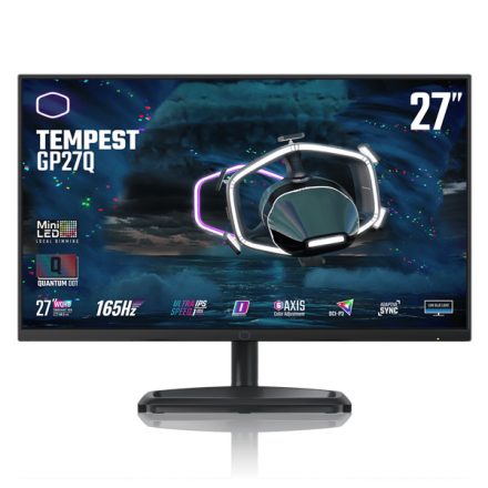 COOLER MASTER MiniLED Monitor 27" TEMPEST GP27Q, 2K WQHD 2560x1440, 2xHDMI2.0/1xDisplayport