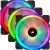 CORSAIR Rendszerhűtő Ventilátor, LL120 RGB + Lighting Node CORE Kontroller + HUB, 12cm, fekete, 3db/csomag