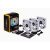 CORSAIR Rendszerhűtő Ventilátor, LL120 RGB + Lighting Node PRO Kontroller + HUB, 12cm, fehér, 3db/csomag