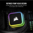 CORSAIR CPU hűtő iCUE H100i RGB ELITE (vízhűtés), 2 Ventilátoros, LGA1700 támogatással, fekete