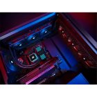 CORSAIR CPU hűtő iCUE H100i RGB ELITE (vízhűtés), 2 Ventilátoros, LGA1700 támogatással, fekete