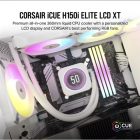 CORSAIR CPU hűtő iCUE H150i ELITE LCD XT (vízhűtés), 3 Ventilátoros, LGA 1700 támogatással, fehér