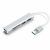 BLACKBIRD USB 3.0 BYL-2508 multiport hub 5in1 3xUSB3.0, SD, TF, ezüst, aluminium ház