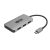 TRIPP LITE USB-C adapter, multiport,  4K HDMI, 3x USB-A Port, 100W PD Charging, HDCP, szürke