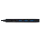 TRIPP LITE USB-C adapter, multiport, 4K 60Hz HDMI, 3xUSB-A Port, 100W PD Charging, HDR, HDCP2.2, fekete