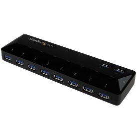   STARTECH USB Hub - 10-Port USB 3.0 Hub with Charge and Sync Ports