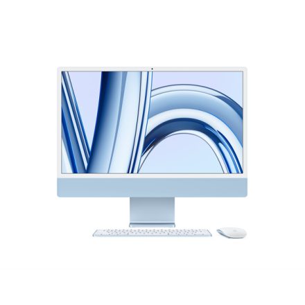 Apple iMac 24" Retina, 4.5K CTO: Apple M3 8C CPU/10C GPU, 16GB/1TB - Kék