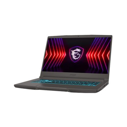 MSI Gaming NB Thin 15 B12VE-1469, 15.6" FHD 144Hz, i5-12450H, 16GB, 512GB M.2, RTX 4050 6GB, NOOS, Fekete