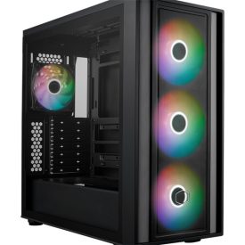   COOLER MASTER Ház ATX MasterBox 600, Tápegység nélkül, Üvegfalú, fekete