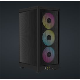   CORSAIR Ház Mini-ITX 2000D RGB AIRFLOW, SFX Tápegység nélkül, fekete