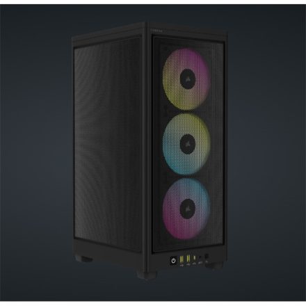 CORSAIR Ház Mini-ITX 2000D RGB AIRFLOW, SFX Tápegység nélkül, fekete