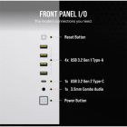 CORSAIR Ház ATX 6500X Dual Chamber, Tápegység nélkül, Edzett Üveg, fehér