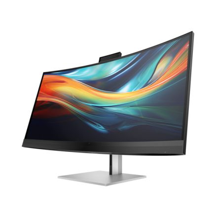 HP monitor 39.7” Series 7 Pro 740pm Conf. 5120x2160, 60Hz, 21:9, 1500:1, 300cd, 5ms, HDMI, DP, USB-C, fekete/ezüst