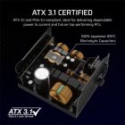 CORSAIR Tápegység Moduláris, RM750x, 750W, ATX 3.1, PCIe 5.1, 14cm, Cybenetics Gold