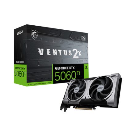MSI Videokártya PCI-Ex16x nVIDIA RTX 5060 Ti VENTUS 2X PLUS 16GB DDR7 OC