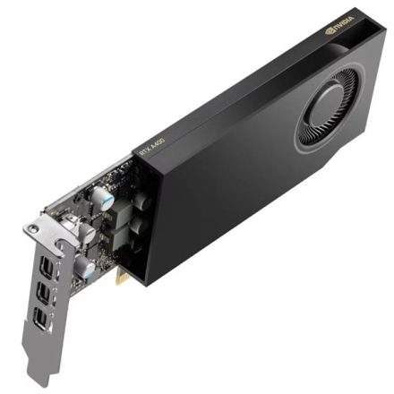 nVIDIA Videokártya PCI-Ex16x nVIDIA Quadro RTX A400 4GB DDR6