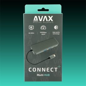   AVAX USB HUB USB-C 8in1 2xUSB3.0, USB-C, HDMI, RJ45, TF/SD, 100W