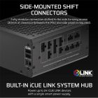 CORSAIR Tápegység Moduláris, iCUE LINK HXi SHIFT Series, HX1000i SHIFT, 1000 Watt, Cybenetics Platinum