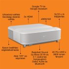 EPSON Projektor - Lifestudio Grand – EH-LS670W Gyémántfehér (3LCD, 4K Pro, 16:9, 3600 AL, 5 000 000:1, HDMI/USB/WiFi)