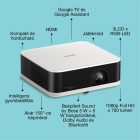 EPSON Projektor - Lifestudio Pop – EF-61W Gyémántfehér (3LCD, 1920x1080, 16:9, 700 AL, 5 000 000:1, HDMI/USB/WiFi)