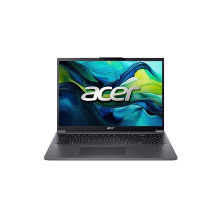 ACER Aspire A16-71M-77CC, 16" WUXGA, OLED, Intel Core Ultra 7 155H, 16GB, 1TB SSD, UMA, DOS, acélszürke