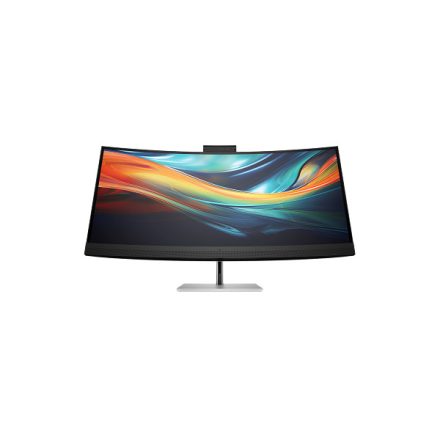 HP monitor 39.7” Series 7 Pro 740pm Conf. 5120x2160, 60Hz, 21:9, 1500:1, 300cd, 5ms, HDMI, DP, USB-C, fekete/ezüst