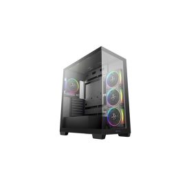   DEEPCOOL Ház ATX CG580 4F V2, Tápegység nélkül, Fekete, Üvegfalú