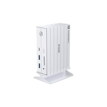 D-LINK 14in1 Thunderbolt Dokkoló - 1xDP 1.4, 1xHDMI 2.0, 2xTB, 4xUSB, 1xUSB-C, 1xLAN, Jack, SD/MicroSD slot, DUF-E01/E