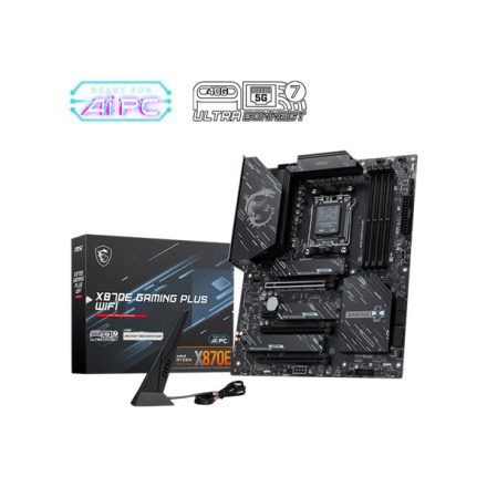 MSI Alaplap AM5 X870E GAMING PLUS WIFI AMD X870, ATX